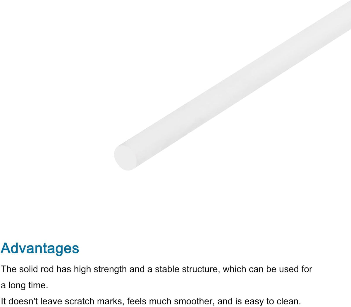 95% Alumina Ceramic Rod Solid Cylinder Whetstone 3mmx175mm Sharpening for Knives Scissors