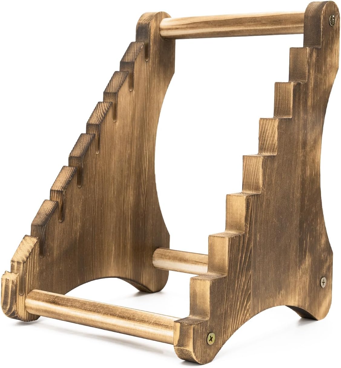 Knife Display Stand,Wood 8 Tier Knife Block,Wooden Fixed Knife Collection Display Stand Holder,for Knife Rustic Tactical & Survival Knives Cabin Home Decor