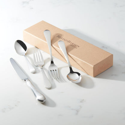Hammered Antique 5Pc Flatware Place Setting