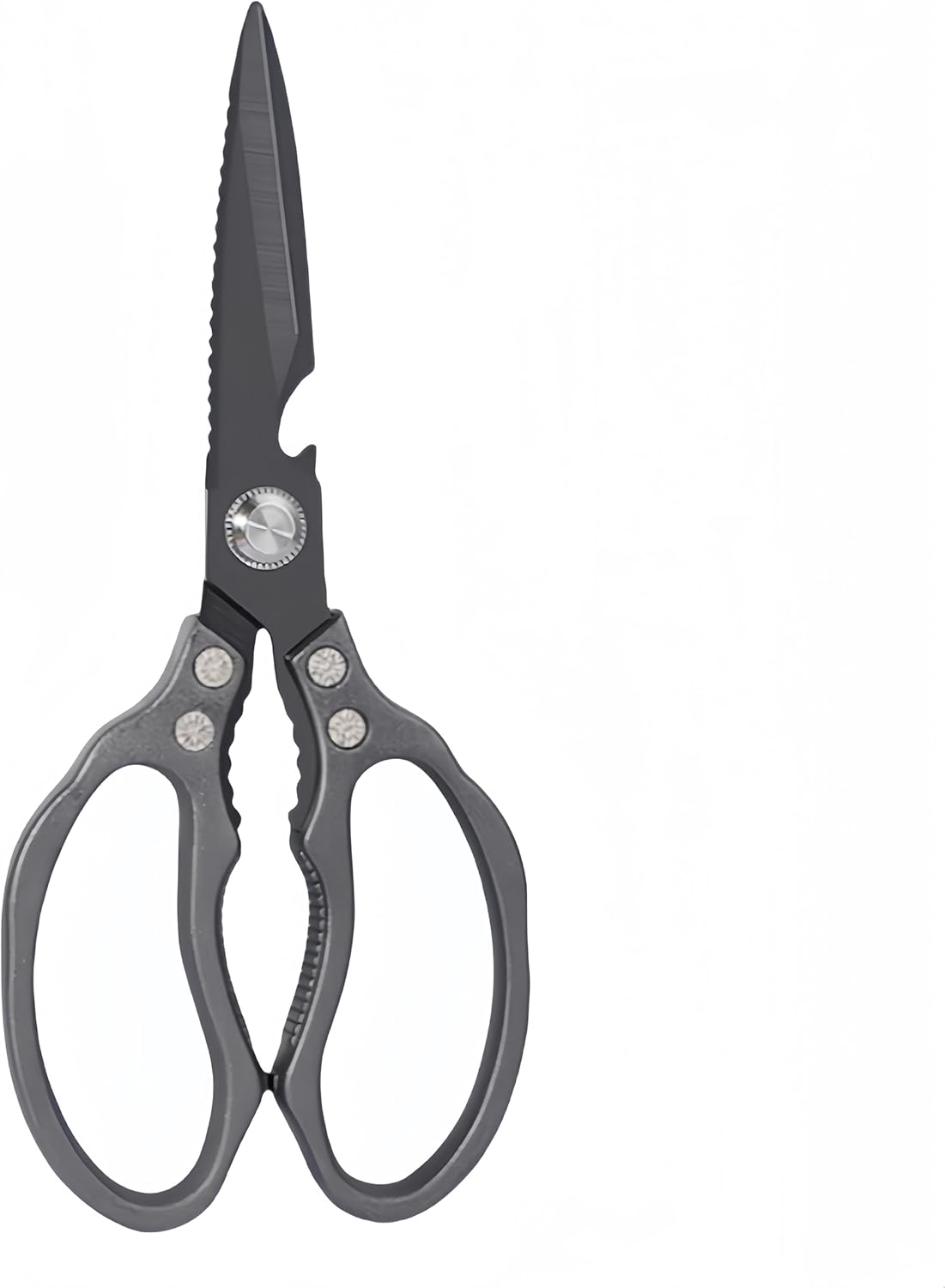 AWinjoy Heavy Duty Sharp Kitchen Scissors, Dishwasher Safe, Cooking Shears for Meat, Chicken, Fish, Poultry, Herb, Bread (Silver)