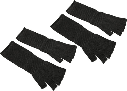 2 Pairs Cut Arm Sleeves, Level 5 Scratch Abrasion Protection Sleeves, Finger Holes Safety, Ideal for Yard Work, Kitchen & Chainsaw Safety (M)