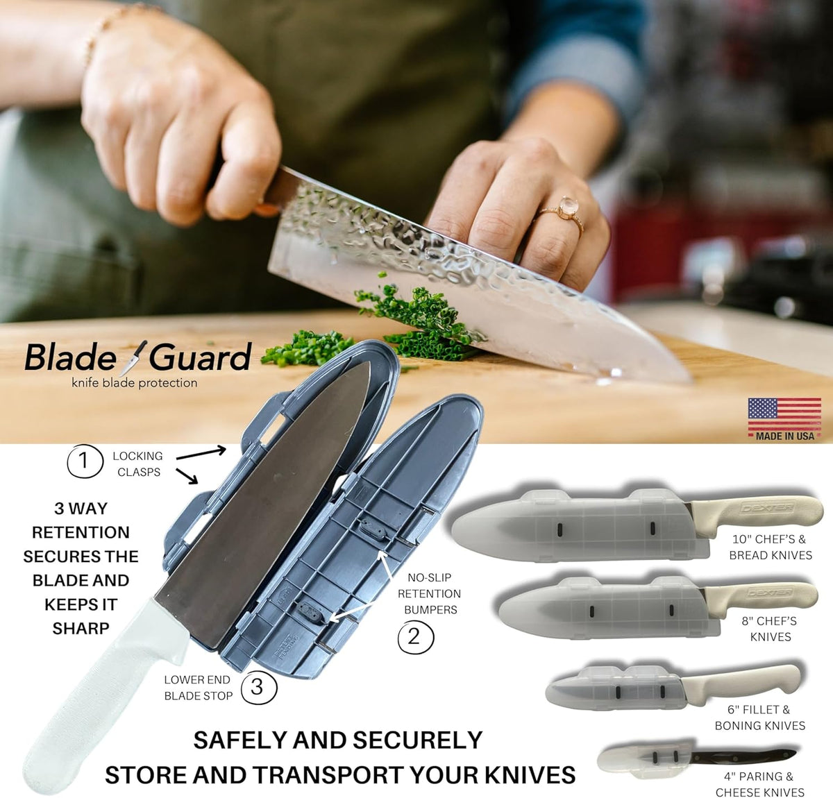 ™ 6” Locking Kitchen Knife Blade Protector