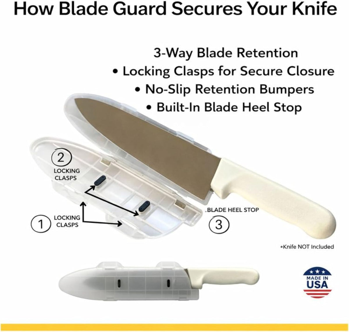 ™ 6” Locking Kitchen Knife Blade Protector