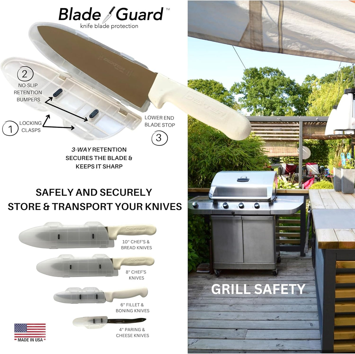 ™ 6” Locking Kitchen Knife Blade Protector