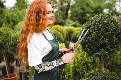 1 Pair White Flower Gardening Sleeves for Women Man