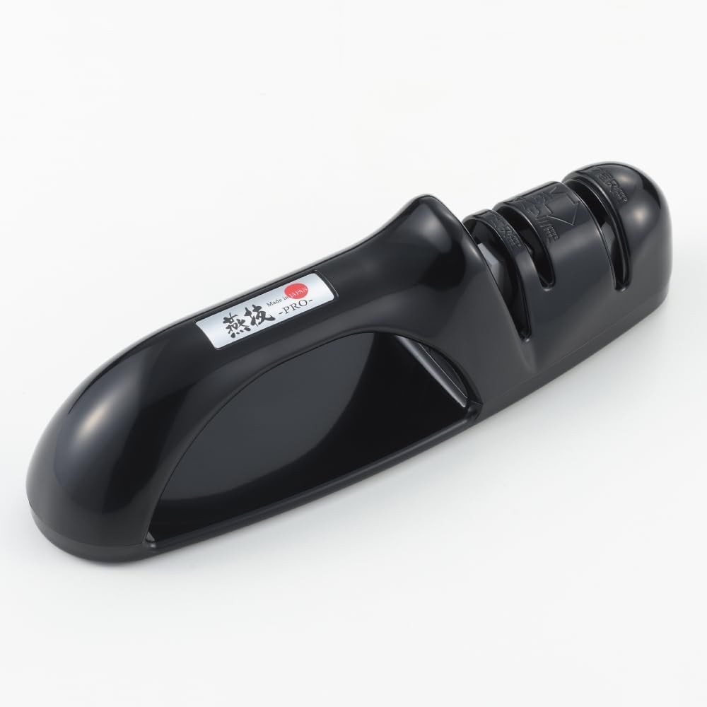 Kitchen Knife Sharpener [ Made in Japan ] 3-in-1 Design for Single Bevel, Double Bevel, and Scissors