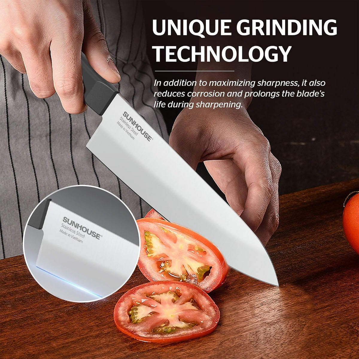 7 Inch Santoku Knife - Japanese AUS-8 High Carbon Steel Professional Chef Knife - Kitchen Gadgets 2026, Apartment Essentials, Mothers Day Gift for Mom Wife Her