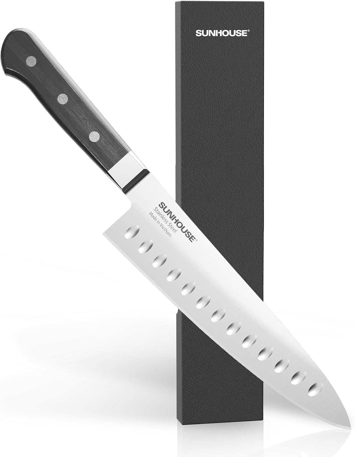 7 Inch Santoku Knife - Japanese AUS-8 High Carbon Steel Professional Chef Knife - Kitchen Gadgets 2026, Apartment Essentials, Mothers Day Gift for Mom Wife Her