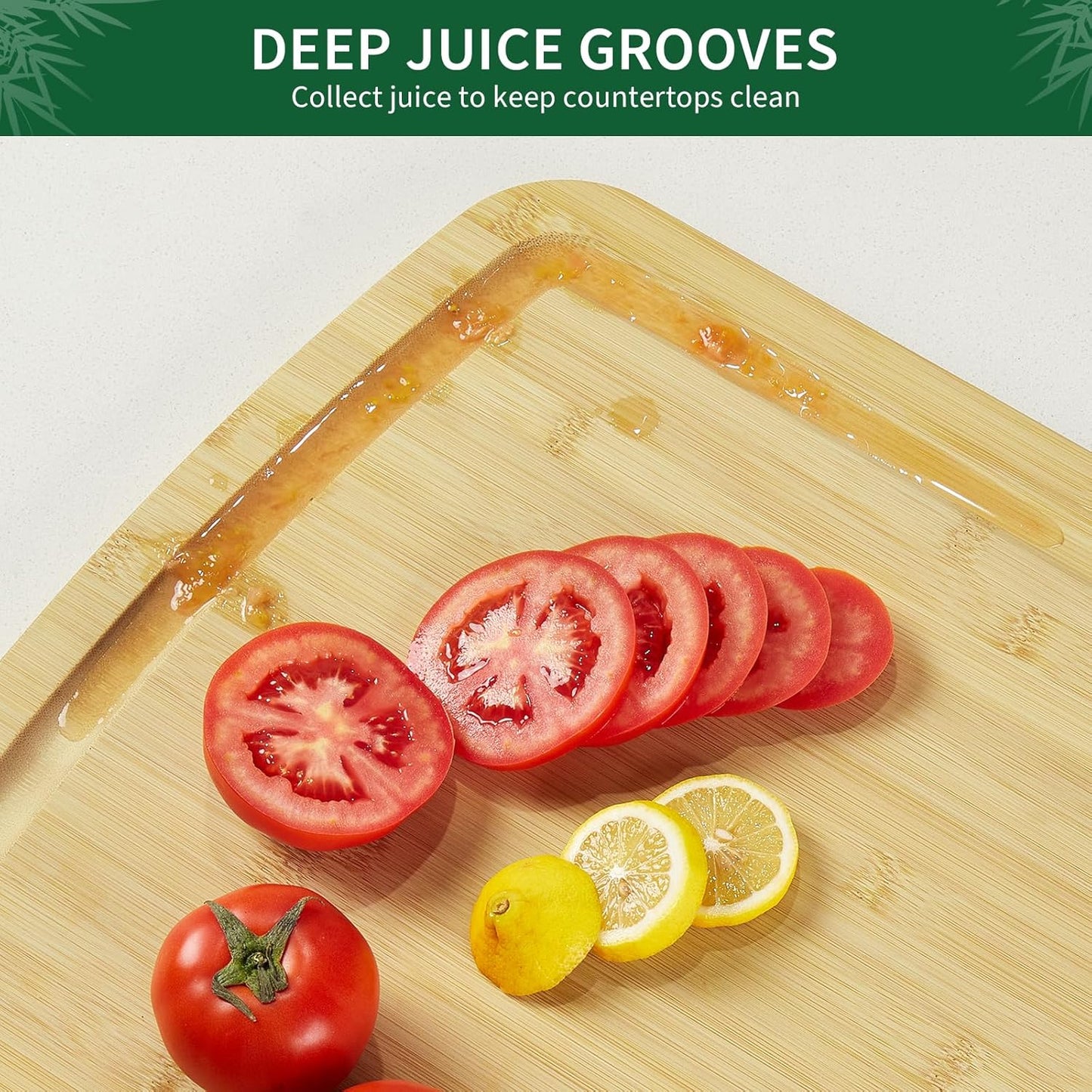 30" Extra Large Bamboo Cutting Boards for Kitchen, Wooden Chopping Board with Juice Groove, Reversible Butcher Block Cutting Board Carving Board for Meat Turkey Veggies, 30 x 20 Inch