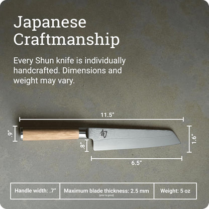 Classic Blonde 6.5" Master Utility Knife | Handcrafted Japanese Knife, Precision and Sharpness, VG-MAX Core, Damascus Stainless Steel Cladding, Pakkawood Handle