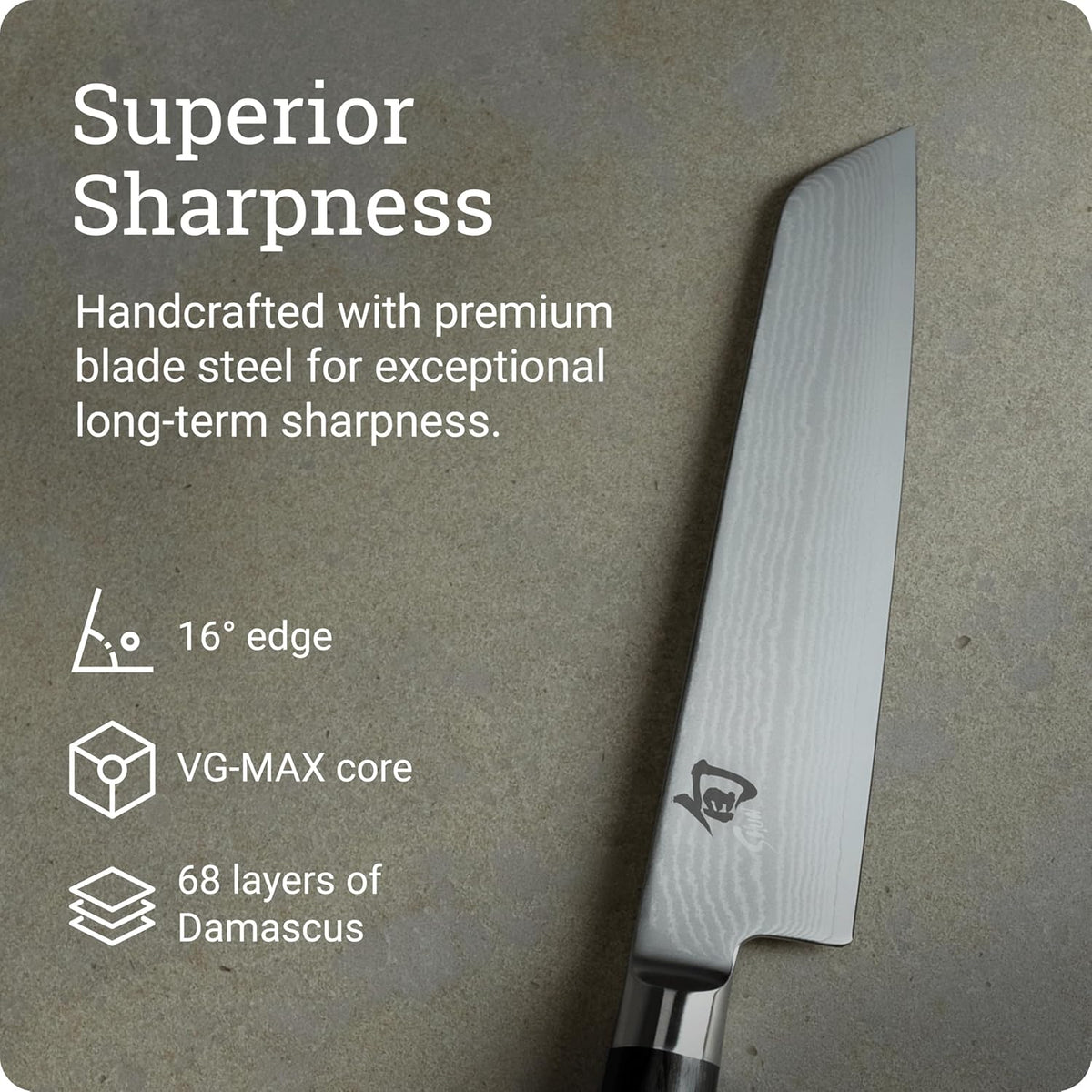 Classic Blonde 6.5" Master Utility Knife | Handcrafted Japanese Knife, Precision and Sharpness, VG-MAX Core, Damascus Stainless Steel Cladding, Pakkawood Handle