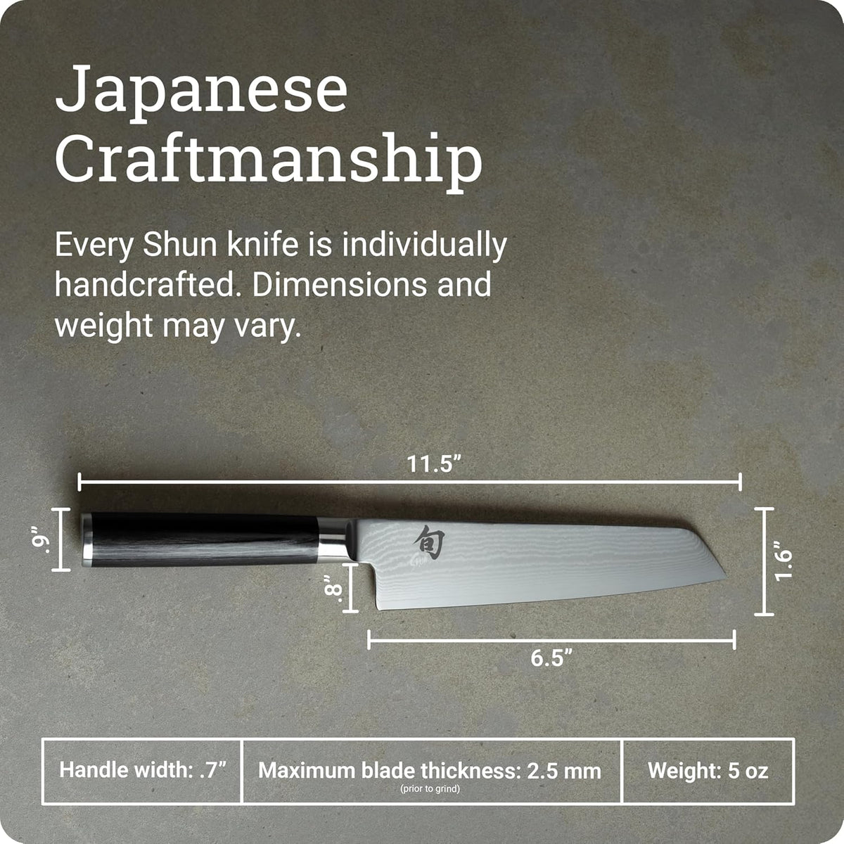Classic Blonde 6.5" Master Utility Knife | Handcrafted Japanese Knife, Precision and Sharpness, VG-MAX Core, Damascus Stainless Steel Cladding, Pakkawood Handle
