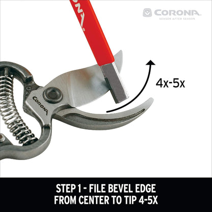 Handheld Garden Tool Sharpener– Blade Sharpener for Pruning Shears, Loppers, Hedge Clippers & More