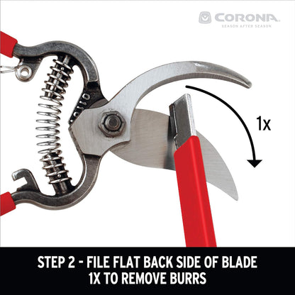 Handheld Garden Tool Sharpener– Blade Sharpener for Pruning Shears, Loppers, Hedge Clippers & More