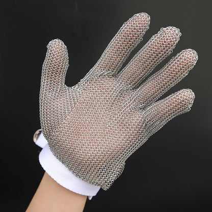Stainless Steel Chainmail Gloves, Cutting Resistant Butchers Gloves, 304 Stainless Steel Wire, Metal Mesh, Kitchen