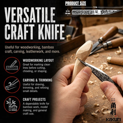 Kiridashi Knife 18mm, Right-Handed Woodworking Marking Knife