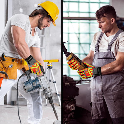 Protective Gloves Cut Resistant A3 Impact Resistant Touchscreen Sandy Nitrile Coating Reinforcement