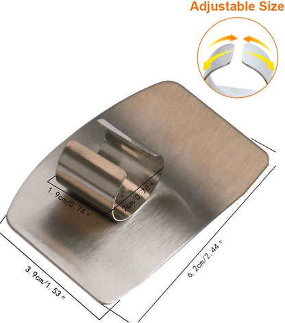 304Stainless Steel Finger Guards, New Finger Hand Protector for Cutting Food, 3 Packs, when Cutting, Slicing, Dicing, Chopping Vegatables, Kitchen Tool Knife Shields Guards Avoid Hurting