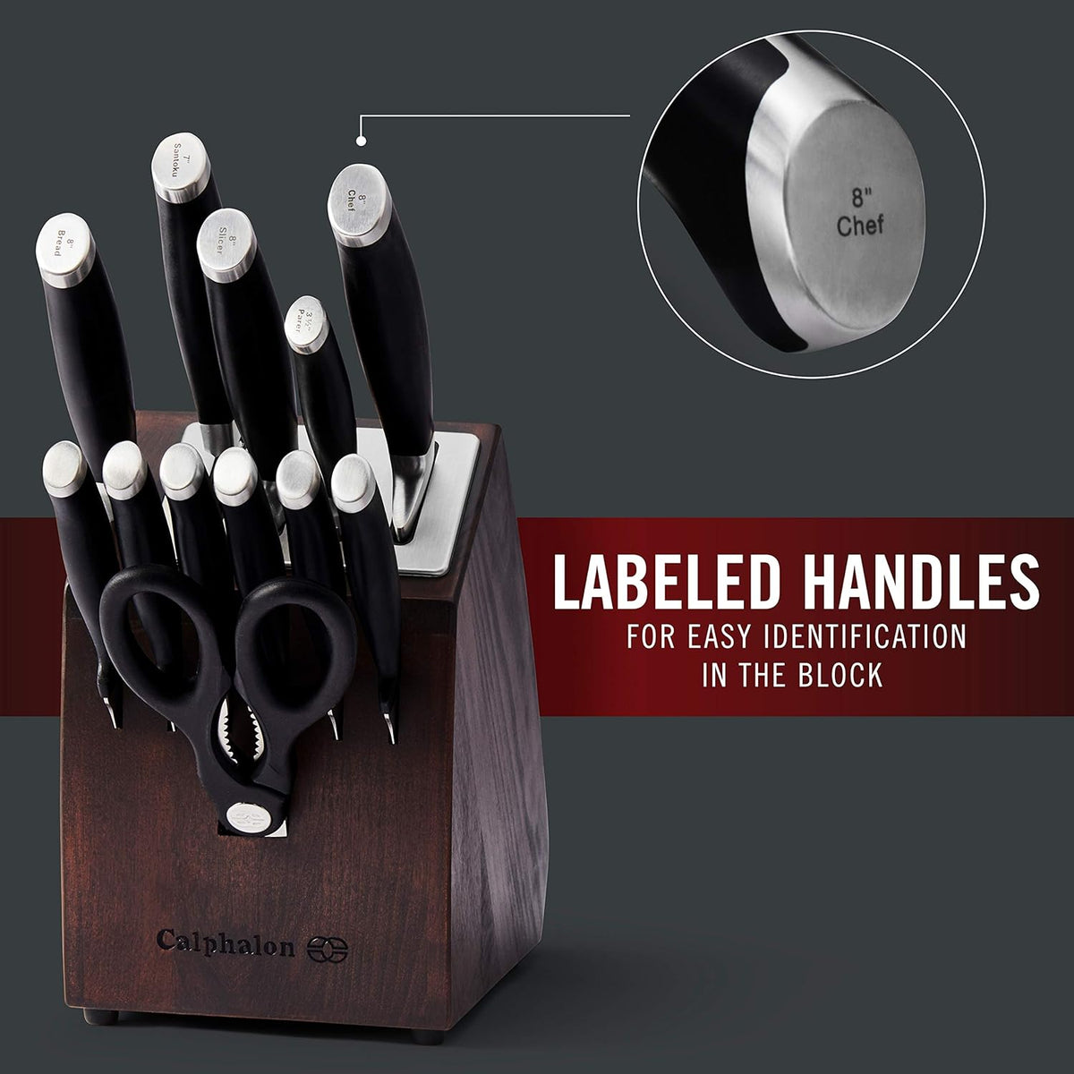 Contemporary SharpIN Nonstick 13 Piece Cutlery Set