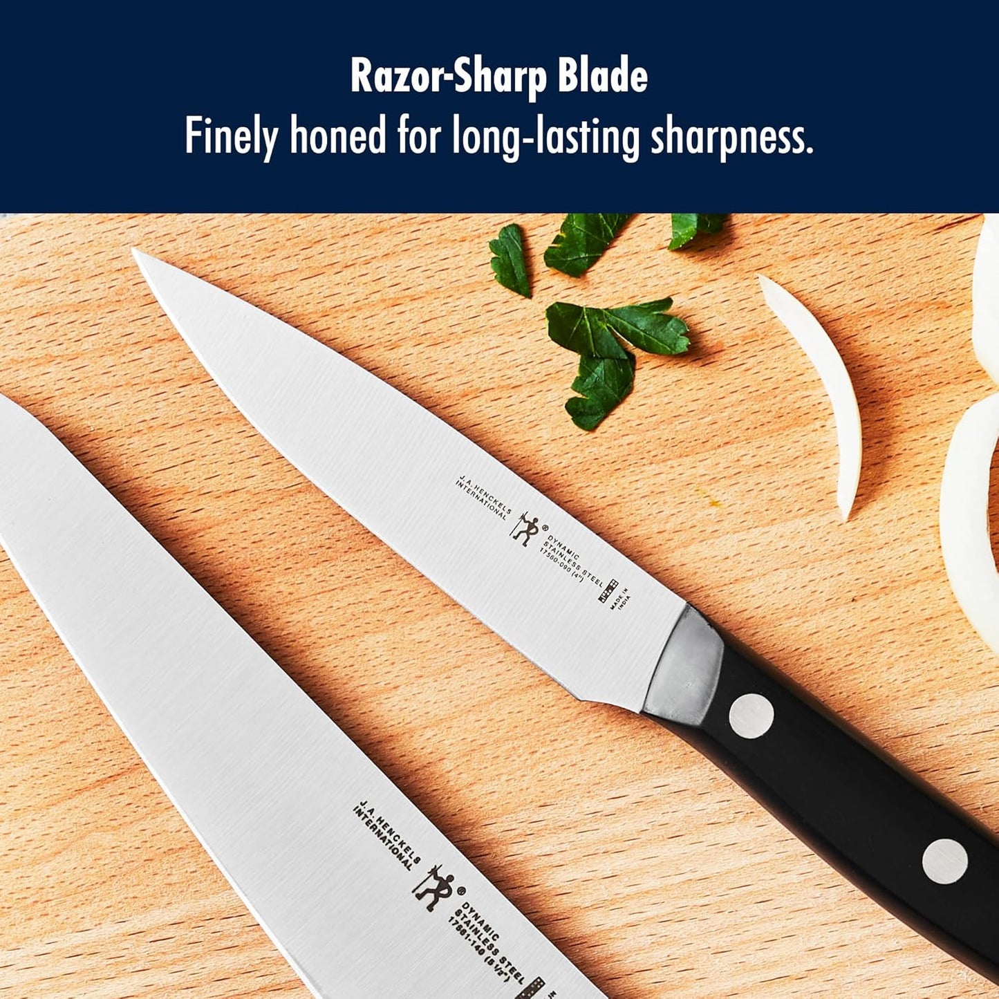Dynamic Razor-Sharp 2-pc Compact Chef Knife Set, German Engineered Informed by 100+ Years of Mastery