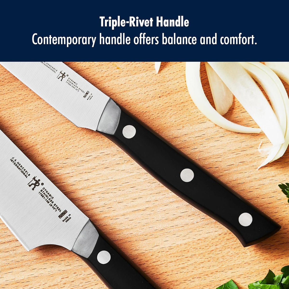 Dynamic Razor-Sharp 2-pc Compact Chef Knife Set, German Engineered Informed by 100+ Years of Mastery
