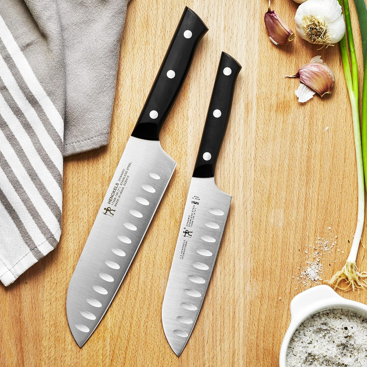 Dynamic Razor-Sharp 2-pc Compact Chef Knife Set, German Engineered Informed by 100+ Years of Mastery