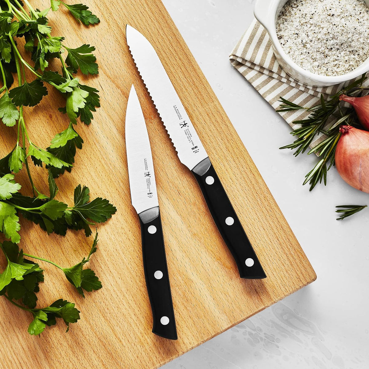 Dynamic Razor-Sharp 2-pc Compact Chef Knife Set, German Engineered Informed by 100+ Years of Mastery