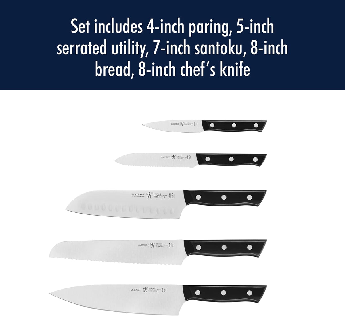 Dynamic Razor-Sharp 2-pc Compact Chef Knife Set, German Engineered Informed by 100+ Years of Mastery