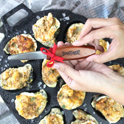 300-205 Oyster Shucker Knife Features Stainless Beveled Blade and Hardwood Handle Perfect For Opening Oyster Shells and Cutting Loose the Meat