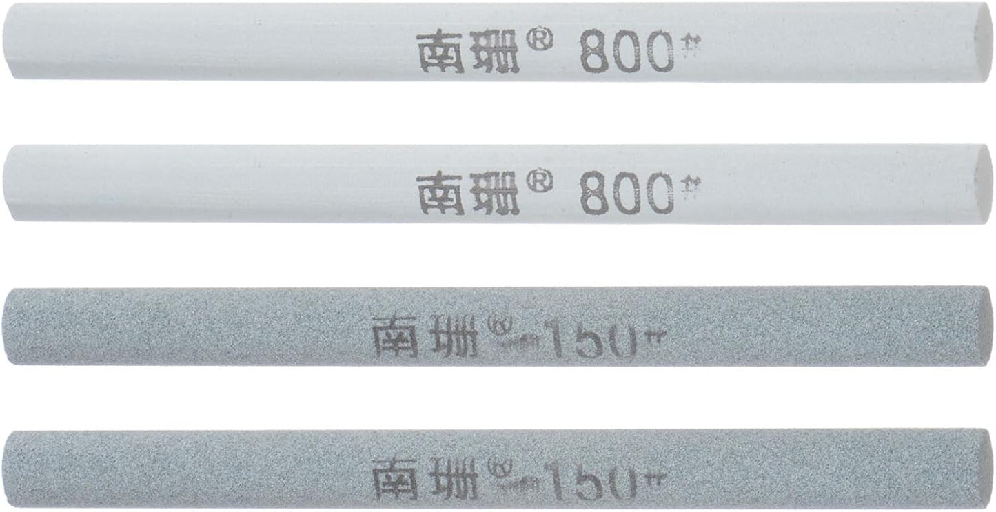 4pcs Knife Sharpening Stone Set 150/800 Grit Cylinder Knife Sharpening Stone Sharpener Whetstone for Knives Scissors Kitchen Sharpen Tools