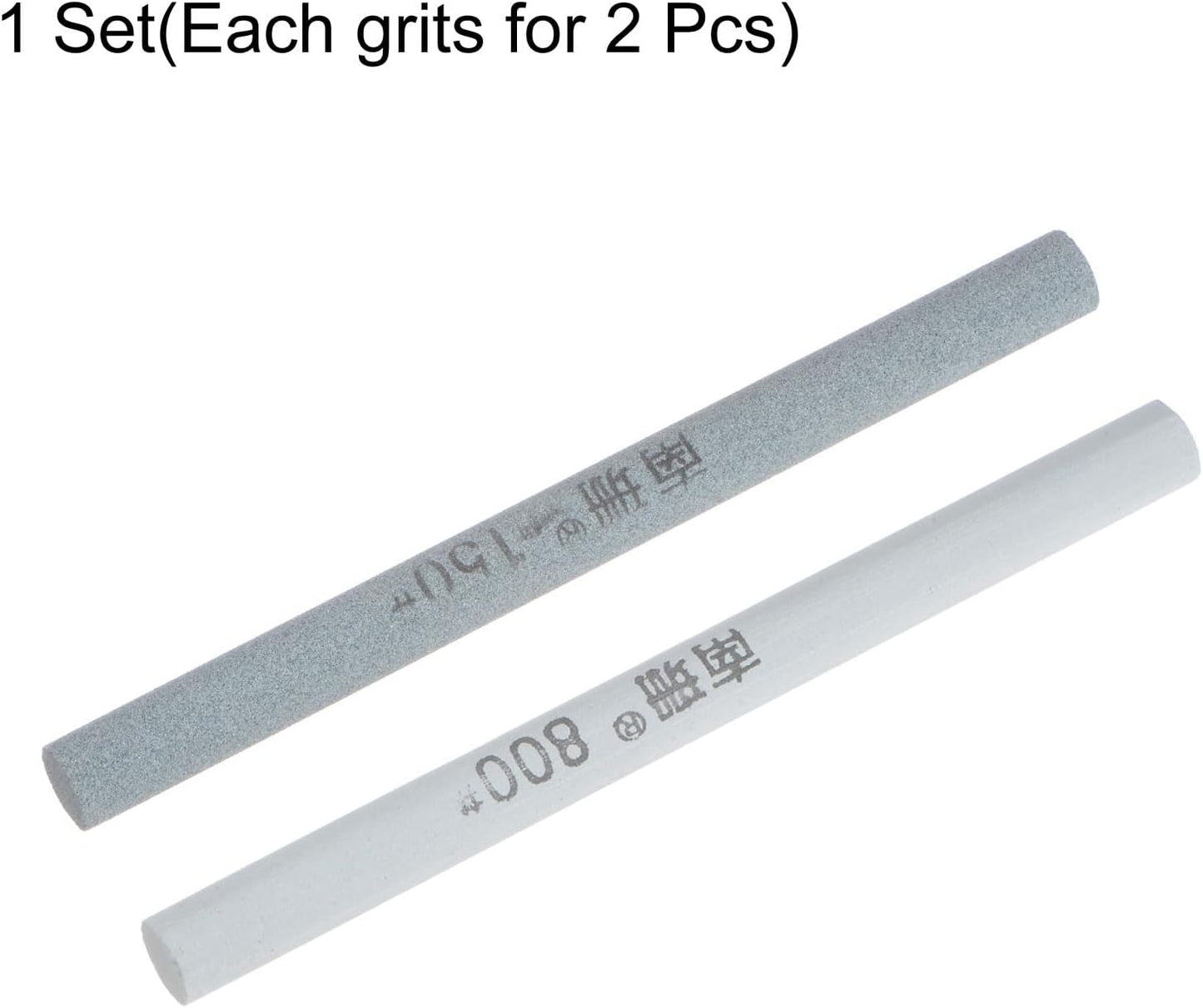 4pcs Knife Sharpening Stone Set 150/800 Grit Cylinder Knife Sharpening Stone Sharpener Whetstone for Knives Scissors Kitchen Sharpen Tools
