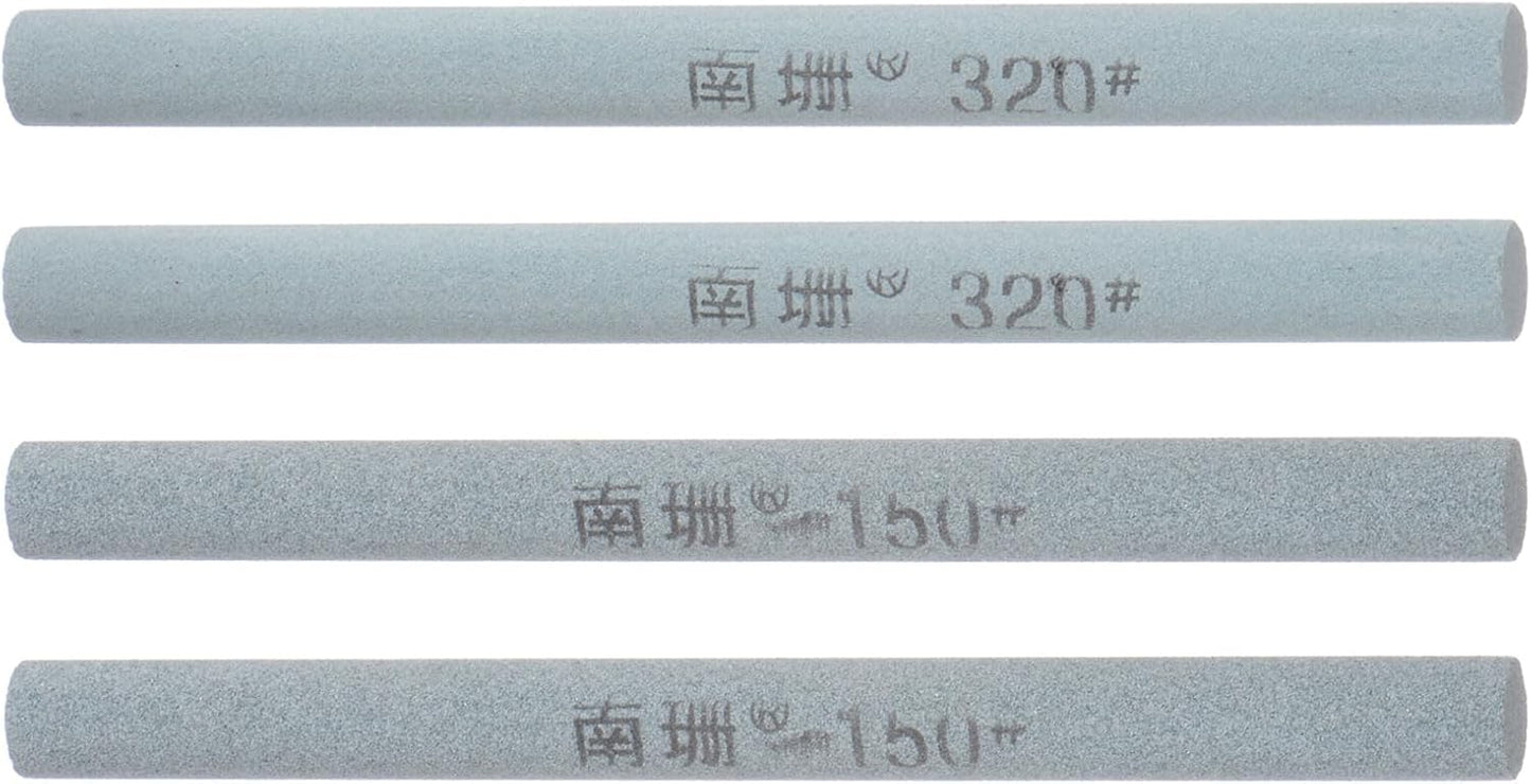 4pcs Knife Sharpening Stone Set 150/800 Grit Cylinder Knife Sharpening Stone Sharpener Whetstone for Knives Scissors Kitchen Sharpen Tools