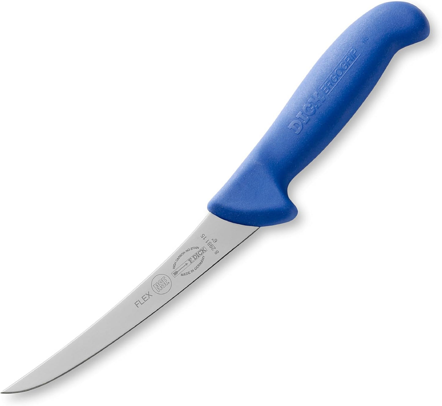– ErgoGrip Boning Knife - Butcher knife with 3.9" blade & 56 HRC - Ideal for processing meat - NSF Certified - Stainless steel - Ultra sharp - Ergonomic handle - Made in Germany