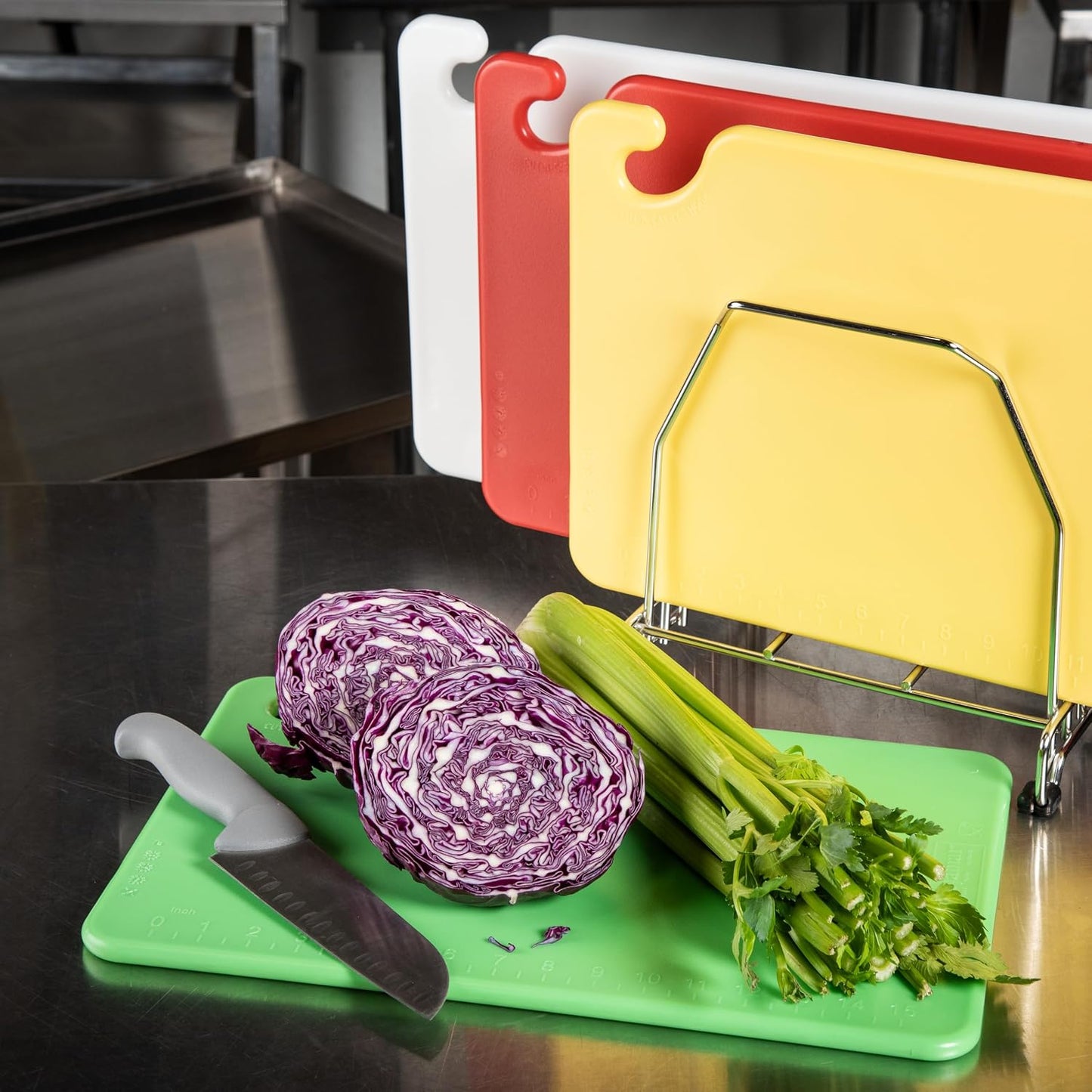 Cutting Board Set,12x18 in,Assorted,PK4 CB1218QS - 1 Each