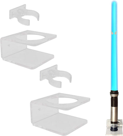 Clear Light saber Wall Mount Wall Rack Wall Holder - Hardware Included.