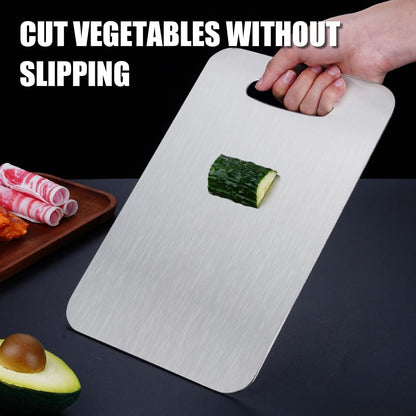 Titanium Cutting Board - 2026 New Upgrade 100% Pure Titanium Cutting Boards for Kitchen Double Sided Non Toxic Titanware Cutting Board,Hygiene Durable Dishwasher Safe Chopping Board (14"L x 10"W)