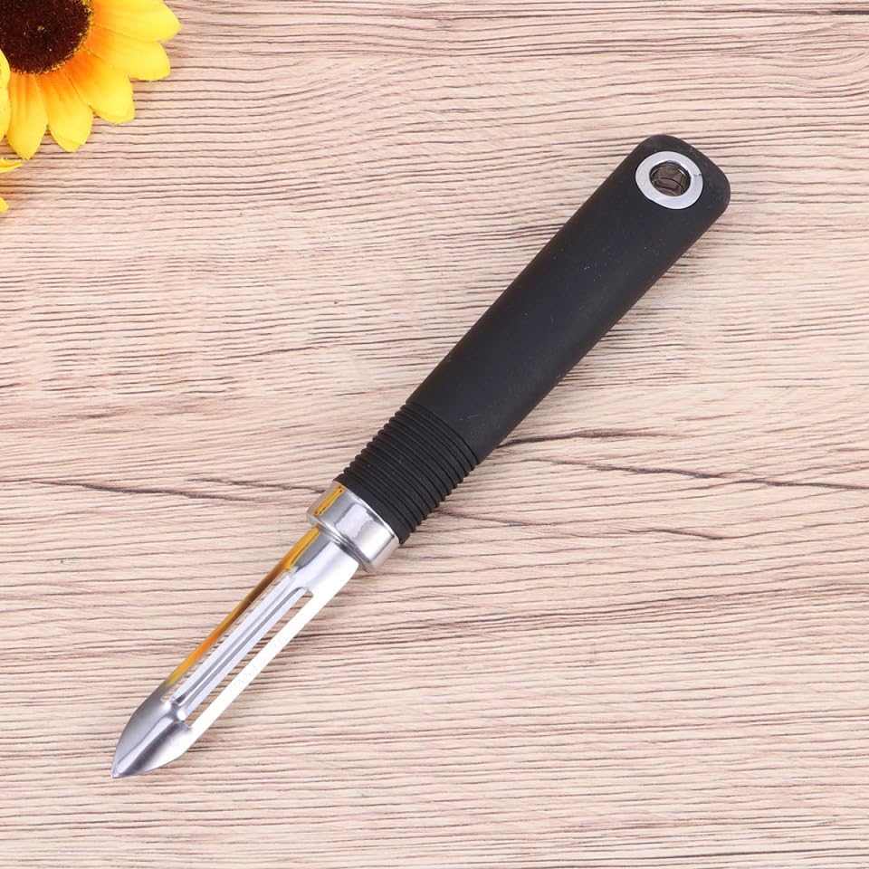 Multifunctional Stainless Steel Vegetable Peeler – Non-Swivel Fruit & Potato Peeler for Carrots, Cucumbers, Pears – Ergonomic Kitchen Tool with Dual-Edge Blade