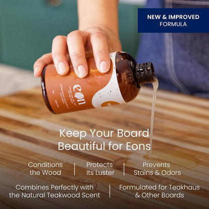 Carving Board with Juice Groove - Medium (M) Teak Wood Cutting Board 18”L x 14”W x 1” Thick - Lightweight, Sustainably Harvested & FSC Certified - Knife Friendly with Beeswax Oil Finish