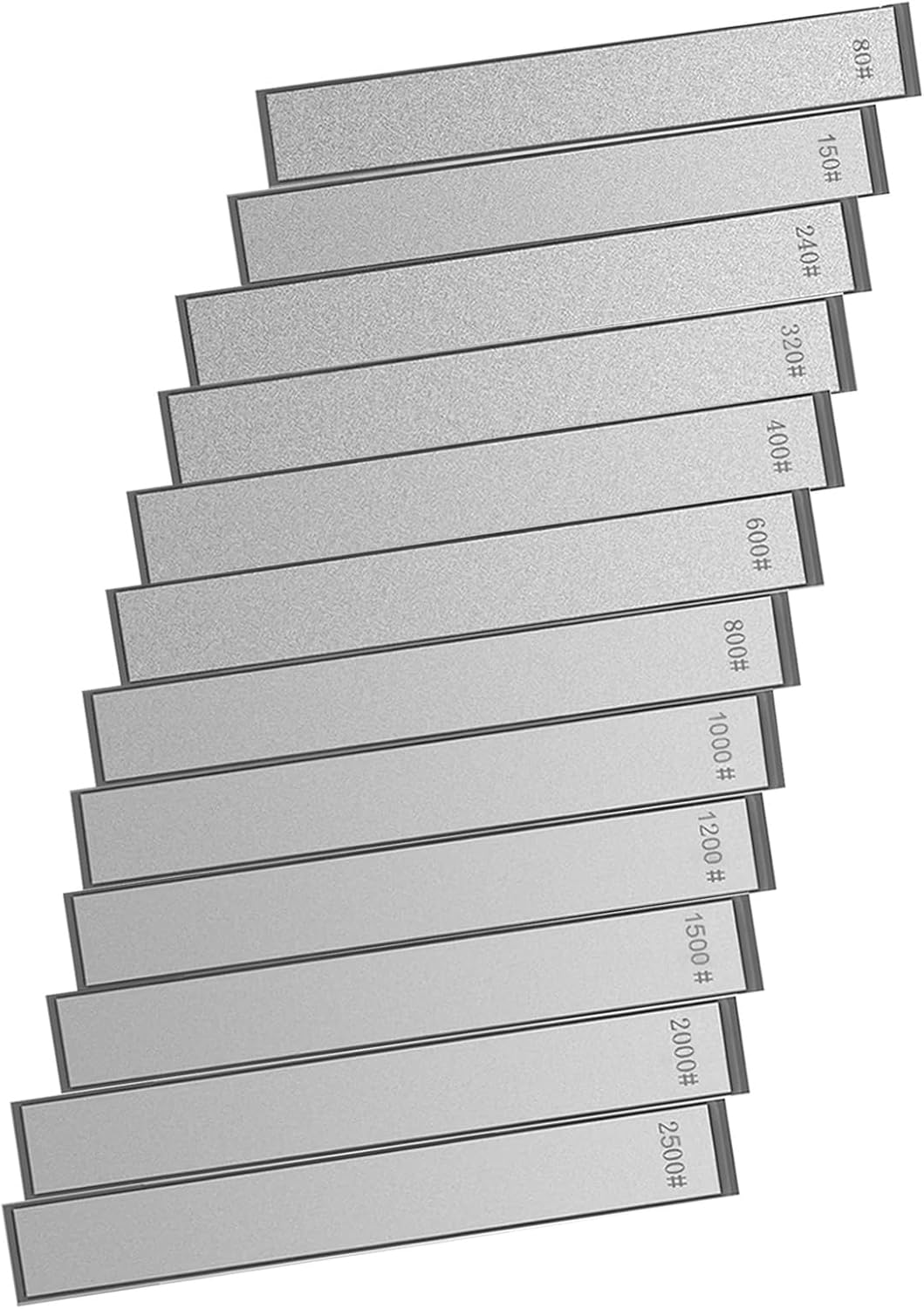 12 Pcs Diamond Sharpening Stone with Anti-Slip Base,Diamond Sharpener, Kitchen Knife Grinding