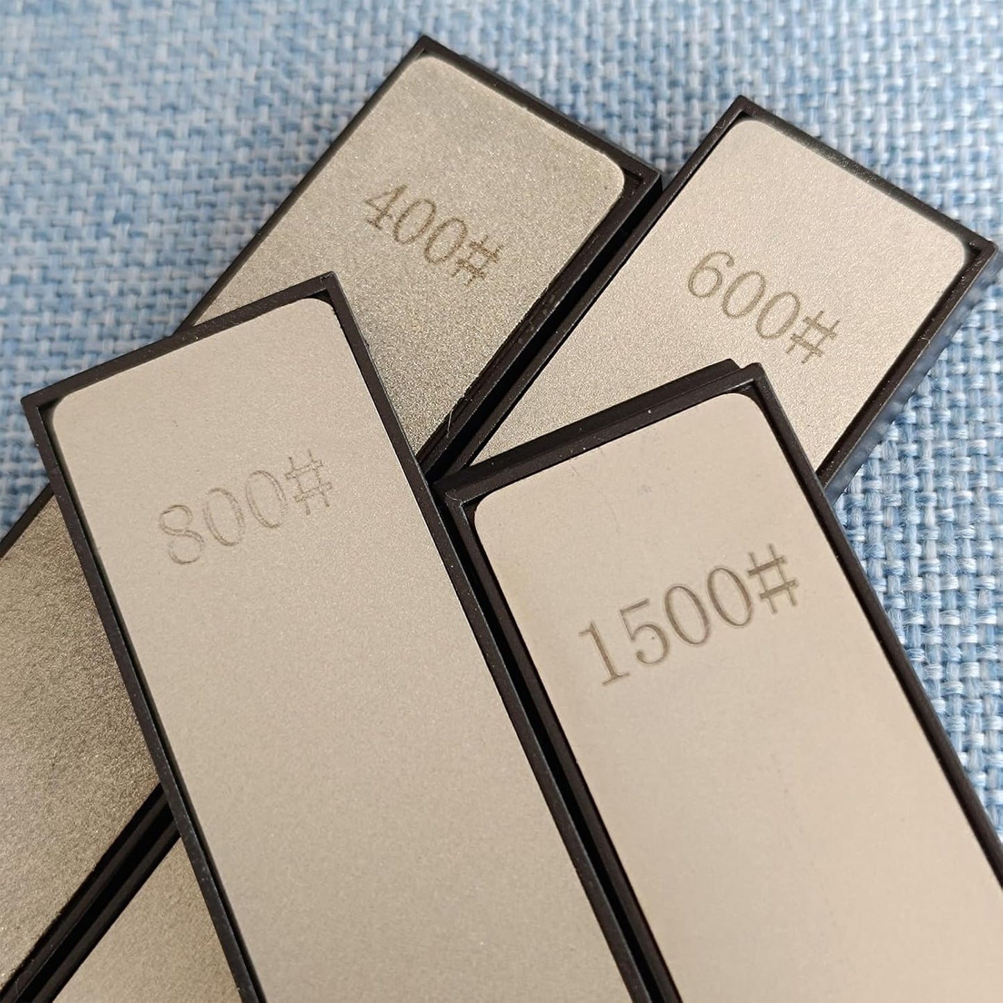 12 Pcs Diamond Sharpening Stone with Anti-Slip Base,Diamond Sharpener, Kitchen Knife Grinding