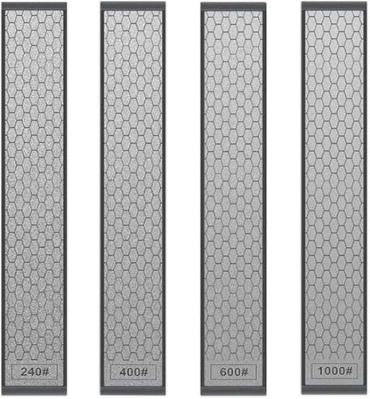 12 Pcs Diamond Sharpening Stone with Anti-Slip Base,Diamond Sharpener, Kitchen Knife Grinding