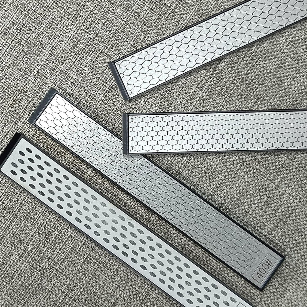 12 Pcs Diamond Sharpening Stone with Anti-Slip Base,Diamond Sharpener, Kitchen Knife Grinding