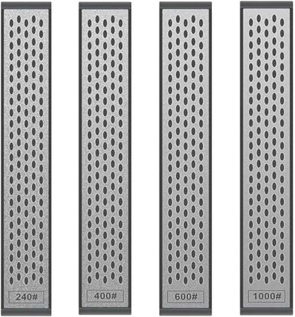 12 Pcs Diamond Sharpening Stone with Anti-Slip Base,Diamond Sharpener, Kitchen Knife Grinding