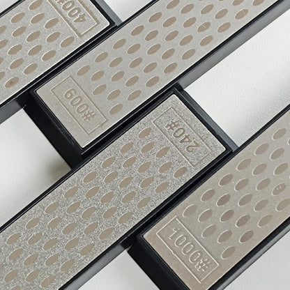 12 Pcs Diamond Sharpening Stone with Anti-Slip Base,Diamond Sharpener, Kitchen Knife Grinding