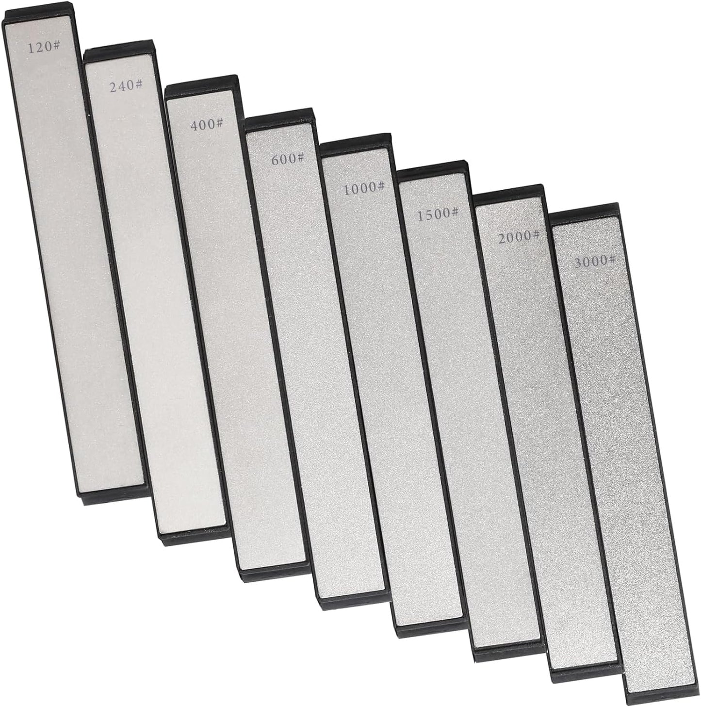 12 Pcs Diamond Sharpening Stone with Anti-Slip Base,Diamond Sharpener, Kitchen Knife Grinding