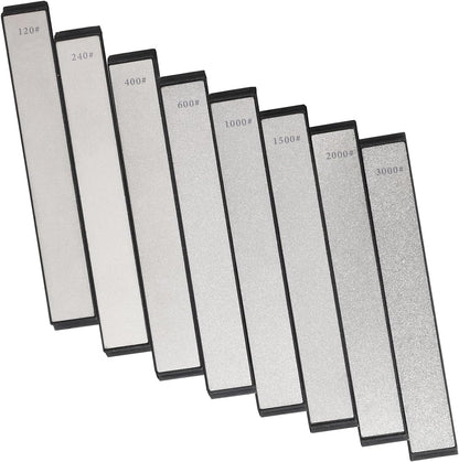 12 Pcs Diamond Sharpening Stone with Anti-Slip Base,Diamond Sharpener, Kitchen Knife Grinding