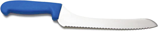 Columbia Cutlery 9 in. Blue Offset Bread/Sandwich Knife (Single Offset Bread Knife)