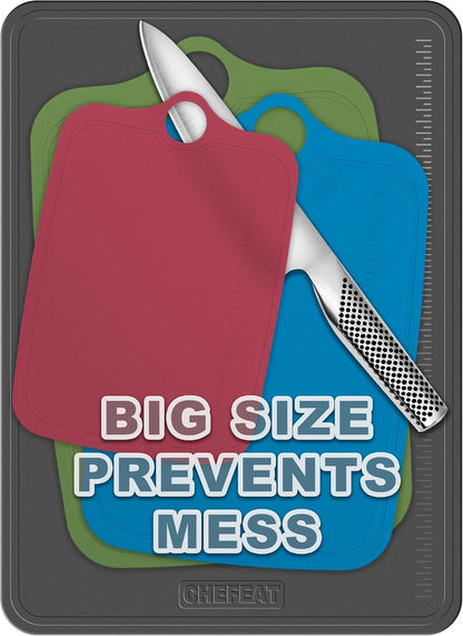 Extra Large Flexible TPU Cutting Board Chopping Mat 17.3 x 12.6 in