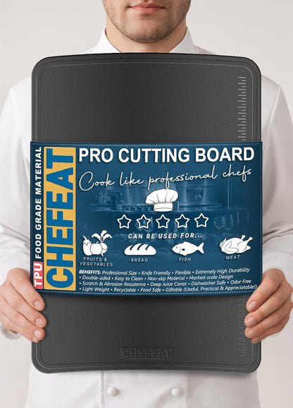 Extra Large Flexible TPU Cutting Board Chopping Mat 17.3 x 12.6 in