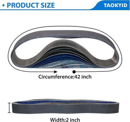 1x30 Inch Silicon Carbide Sanding Belts, 4 PCS Each of 80,120, 240, 400, 800,1000 Grits Knife Sharpening Belt Kits for 1 x 30 Inch Belt Sander, 24 Pack